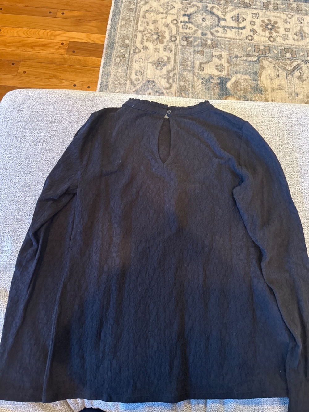 NEVER WORN Loft Black long sleeve lace shirt - Picture 5 of 5